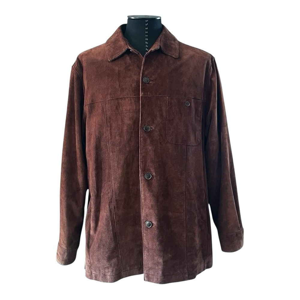 Vintage Leather Suede Tailored Water Repellent Jacket